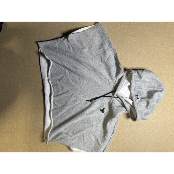 Under Armour Hoodie Dwayne The Rock Johnson Crop Top Size Large Womens - Picture 7 of 7